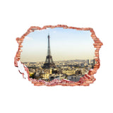 Maxbell 3D Eiffel Tower PVC Wall Sticker Removable Decal Home Kids Room Decoration