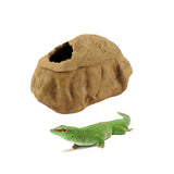 Maxbell Reptile Hide Cave Aquarium Turtle Floating Basking Platform Clay Hole