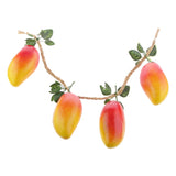 Maxbell 4pcs/String Artificial Mango Toy Photography Prop Home Restaurant Decoration