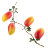 Maxbell 4pcs/String Artificial Mango Toy Photography Prop Home Restaurant Decoration