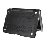 Maxbell Luxury Silk Pattern Hard Protective Case Shell Black for Macbook Pro 13.3"