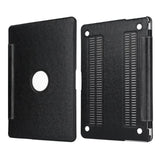 Maxbell Luxury Silk Pattern Hard Protective Case Shell Black for Macbook Pro 13.3"