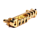 Maxbell Roller Saddle Tune-O-Matic Bridge Tailpiece for GB LP Guitar Parts-Gold