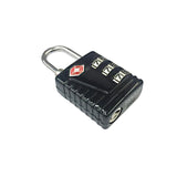 Maxbell TSA 3 Digit Code Combination Lock Resettable Travel Luggage Padlock-Black