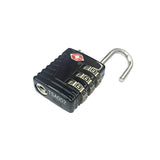 Maxbell TSA 3 Digit Code Combination Lock Resettable Travel Luggage Padlock-Black