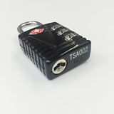 Maxbell TSA 3 Digit Code Combination Lock Resettable Travel Luggage Padlock-Black