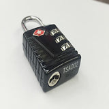 Maxbell TSA 3 Digit Code Combination Lock Resettable Travel Luggage Padlock-Black