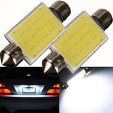 Maxbell 2pcs 41mm Festoon COB 12Chips DC 12V LED Car Dome Reading Lights Lighting White