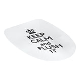 Maxbell Toilet Seat Sticker KEEP CALM&FLUSH IT Vinyl Art Bathroom Decorative Decal