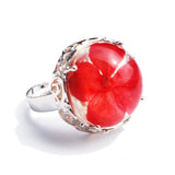 Maxbell 1 Piece Cabochon Frame Adjustable Ring Base Setting Tray Blank Round 18mm