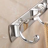 Maxbell Stainless Steel 3-Hook Wall Hanger Coat Hat Clothes Robe Holder Home Bedroom Bathroom Clothes Towel Hanging Rack