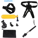 Maxbell 8 in 1 Outdoor Sports Accessories Kit for GoPro Hero 5/4/3+/3/2/1 Camera including Selfie Stick Set+Headband+Chest Belt