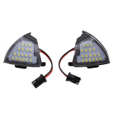 Maxbell 2 Pieces Direct Fit White LED Under Side Mirror Puddle Light For VW EOS GTi Passat