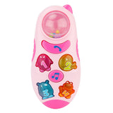 Maxbell Baby Musical Phone Toys Kids Learning Study Musical Sound Cell Phone Toys for Children Baby Children's Toy Pink