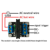 Maxbell 12V 1 Channel G3MB-202P Solid State Relay Module With Resistive Fuse 240V 2A Output