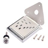Maxbell Mandolin Tailpiece with Screws Strap Button for Instrument Cigar Box Guitar