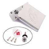 Maxbell Mandolin Tailpiece with Screws Strap Button for Instrument Cigar Box Guitar