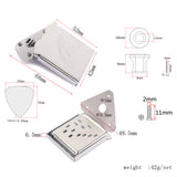 Maxbell Mandolin Tailpiece with Screws Strap Button for Instrument Cigar Box Guitar