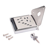 Maxbell Mandolin Tailpiece with Screws Strap Button for Instrument Cigar Box Guitar