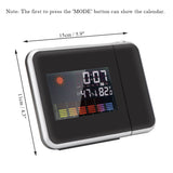 Maxbell Smart Digital Projection Clock Time Alarm with Backlight, Support Weather Forecast,Repeating Snooze,Calendar Thermometer Humidity Function