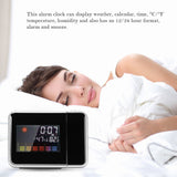 Maxbell Smart Digital Projection Clock Time Alarm with Backlight, Support Weather Forecast,Repeating Snooze,Calendar Thermometer Humidity Function