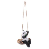 Maxbell Lovely Resin Panda Artware Ornaments Cute Panda Figurines Garden Decor Pendants DIY