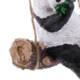 Maxbell Lovely Resin Panda Artware Ornaments Cute Panda Figurines Garden Decor Pendants DIY