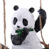 Maxbell Lovely Resin Panda Artware Ornaments Cute Panda Figurines Garden Decor Pendants DIY