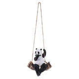 Maxbell Lovely Resin Panda Artware Ornaments Cute Panda Figurines Garden Decor Pendants DIY