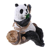 Maxbell Lovely Resin Panda Artware Ornaments Cute Panda Figurines Garden Decor Pendants DIY