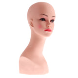 Maxbell Female Mannequin Manikin Head Bust Model Wig Glasses Hat Scarf Display Stand