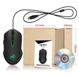 Maxbell Ergonomics USB 4800DPI Wired Gaming Mouse Illuminated Programmable PC Mice