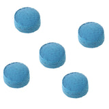 Maxbell 5 Pieces / Set 10mm Blue Diamond Leather Glue-on Snooker Pool Billiard Cue Tips