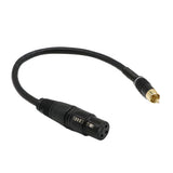 Maxbell Premier Series XLR Female to RCA Male 16AWG Cable - 1-Feet- Black Unbalanced Patch Cord