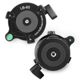 Maxbell KINGJOY Pro Aluminum Tripod Leveling Ball Head Base w/ Bubble Level Inclination 15° for Canon Nikon Camera