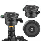 Maxbell KINGJOY Pro Aluminum Tripod Leveling Ball Head Base w/ Bubble Level Inclination 15° for Canon Nikon Camera