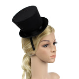 Maxbell 1920s Mini Top Hat Black Halloween Fancy Dress Costume Woman Girl Headband