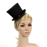 Maxbell 1920s Mini Top Hat Black Halloween Fancy Dress Costume Woman Girl Headband