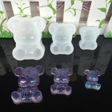 Maxbell Clear Silicone Panda Shaped Mould for DIY Craft Cake Chocolate Resin Crystal Casting Jewelry Making Crafts Tool