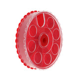 Maxbell Mini Plastic Storage Box Organizer 7 Compartments for Beads Buttons Red
