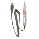 Maxbell Professional Electric Nail Art Drill Bits Handpiece Manicure Machine Pen Handle Replacement Hand Piece Pink