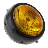 Maxbell 7.68" Amber Headlight Cover With Mesh Grill Cover Yellow Lens