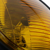 Maxbell 7.68" Amber Headlight Cover With Mesh Grill Cover Yellow Lens