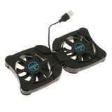 Maxbell Portable USB Folding Two 70mm Fans Laptop Notebook Cooling Cooler Pad