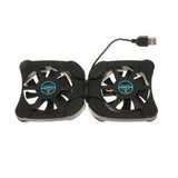 Maxbell Portable USB Folding Two 70mm Fans Laptop Notebook Cooling Cooler Pad