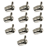 Maxbell 10pcs 1/4'' 6.35mm Mono 90 Degree Angle Guitar Plug Flat Male Connector Adapter Solder Lugs