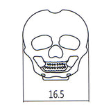 Maxbell 6 Pieces Skull Shape Buttons Folk Guitar Tuning Peg Head Tuner Button Black