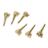 Maxbell 6pcs Gold Bridge Pins End Nails for Acoustic Folk Bass Guitar Strings Pegs