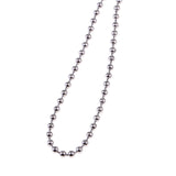 Maxbell 2.4mm Fashion Men's Silver Round Ball Jewelry Curb Chain Necklace for DIY Bracelet Length 90cm