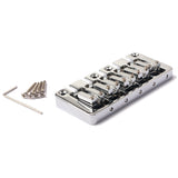 Maxbell 5-String Quality Electric Bass Guitar Instrument Bridge Chrome DIY Accessory
